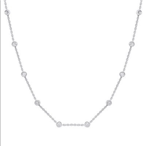 Sterling silver 20” inches moon cut Chain necklace